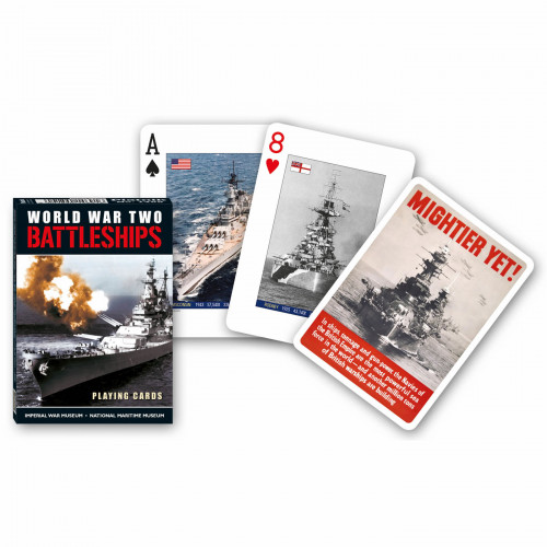 Carti de joc de colectie cu tema "World War II Battleships"